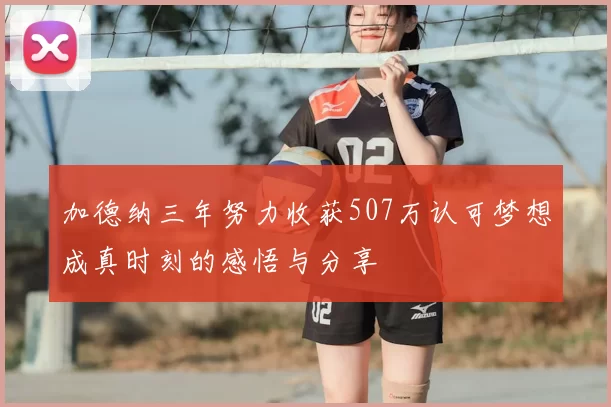 加德纳三年努力收获507万认可梦想成真时刻的感悟与分享