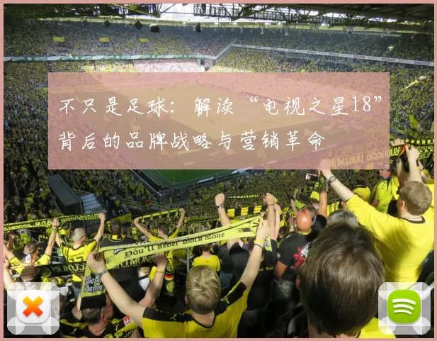 不只是足球：解读“电视之星18”背后的品牌战略与营销革命