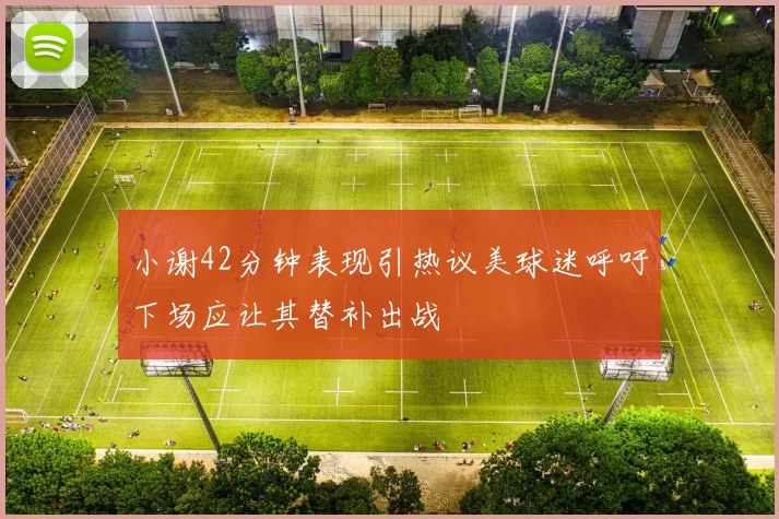 小谢42分钟表现引热议美球迷呼吁下场应让其替补出战